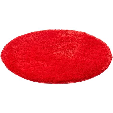 1 Tapis de bain, velours, antidérapant, 80 cm, rond, salle de bain, salon (1/5)
