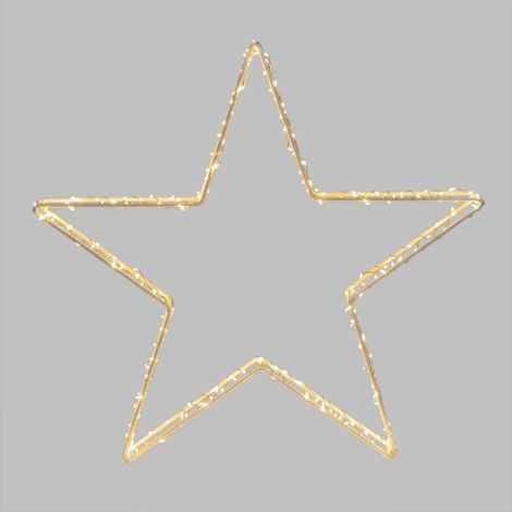 Etoile lumineuse diamètre 38cm 118 LED blanc chaud (1/5)