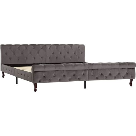 Maison Exclusive - Giroletto Grigio in Velluto 200x200 cm (1/5)