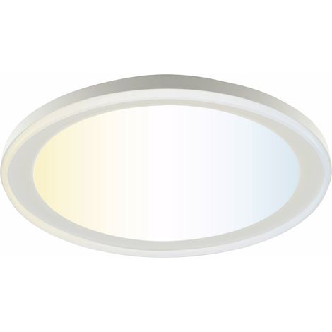 Brilliant LED Deckenleuchte Pederson Ø 45 x 9,5 cm warmweiß-kaltweiß weiß (1/3)