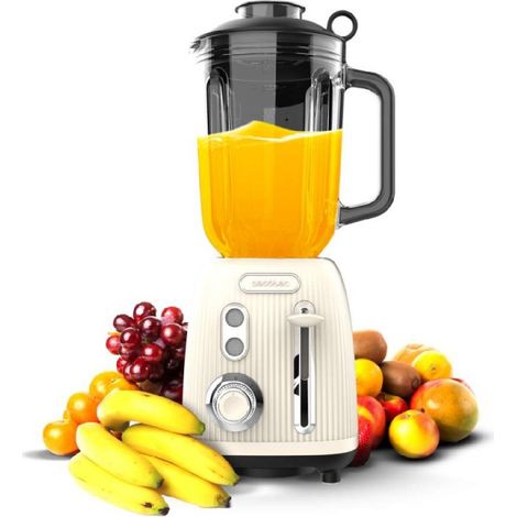 Robot de cuisine Cecotec power black titanium retro 1200W 1.5L
