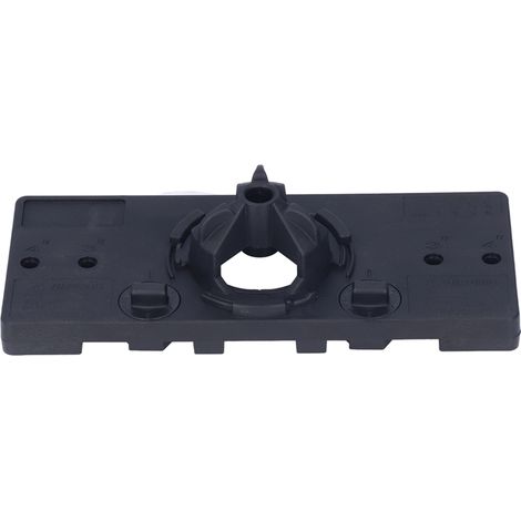 Kit Gabarit de Perçage pour Charnières Invisibles 35mm, Guide de Forage pour Portes d'Armoire, avec 2 Serre-joints en F en Bois, Noir (1/5)