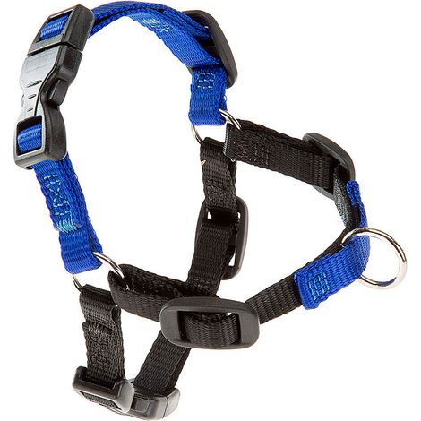 Ferplast COACH P Pettorina da addestramento per cani con sistema di aggancio anteriore. Due colori.. Variante S/M - Misure: A: 15-18 cm B: 33-41 cm 10 mm - Blu