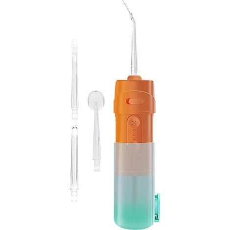 Douche dentaire, rechargeable, sans fil, 240 ml, appareil portable pour la maison, les voyages, le camping et les adultes (1/5)