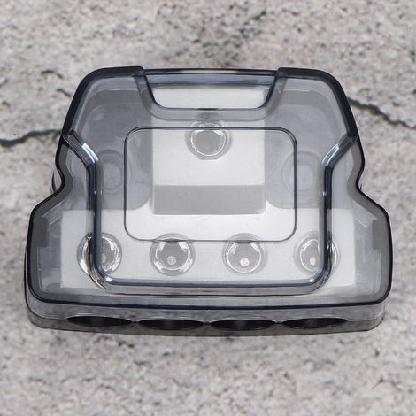 Bloc de distribution en alliage de zinc pour prise de remorque, entrée 1/0 AWG vers sortie 4 AWG, pour bornier d'alimentation automobile (1/5)