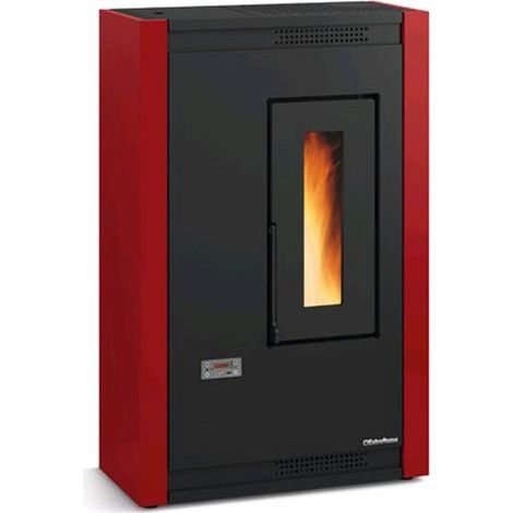 STUFA PELLET 4,8KW Mod. LUISELLA NORDICA Colore BORDEAUX