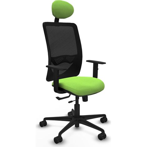 Silla de oficina piqueras y crespo Zulema negra malla pistacho (1/2)