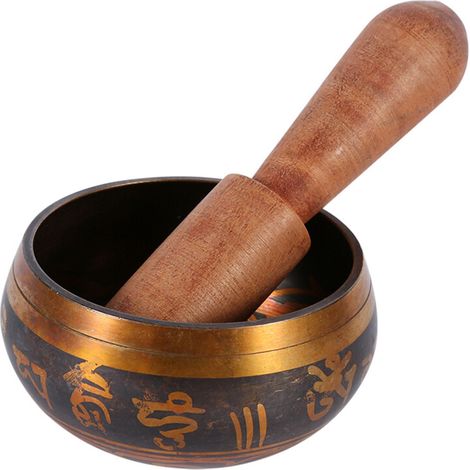 Chakra-Klangschale, tibetisches Meditationszubehör, Stressabbau, handgefertigtes Zen-Klangbad aus Kupfer für spirituelle Heilung, Yoga und Achtsamkeit