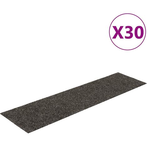 Maison Exclusive - Tappetini per scale autoadesivi 30 pz 76x20 cm antracite rettangolari