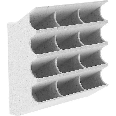 Porta lame per tagliacapelli – scatola portaoggetti con 12 scomparti per accessori da rasatura e cura personale a casa, in bagno, in salone, per rasoi e lame per tagliacapelli – 4,1 x 3,9 x (1/5)