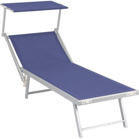 1PZ LETTINO POOL cm. 61x189x40 h col. Blu
