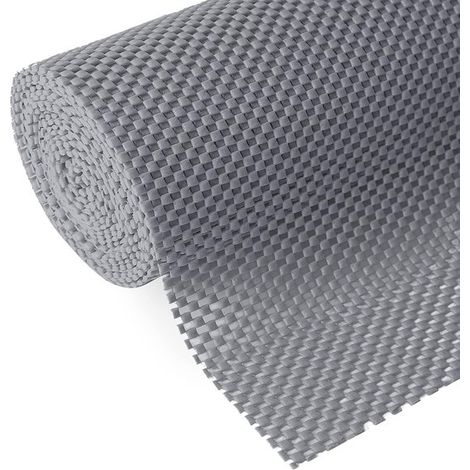 Alfombrilla antideslizante para armarios y cajones, Agarre antideslizante duradero, Alfombrillas antideslizantes para bandejas, 30 x 200 cm, Gris (1/5)