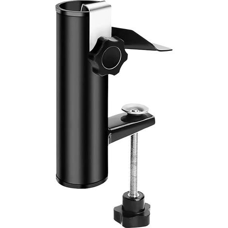Support parasol balcon à clipser balustrade, métal, terrasse, jardin (1/5)