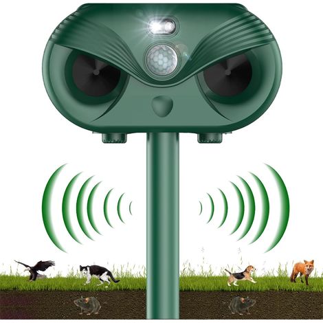 Répulsif Chat Ultrason, Repulsif Chat Solaire, 2024 Upgraded Répulsif Animaux à ultrasons avec détecteur de Mouvement, 4 Modes Étanche Repulsif Chat pour Jardin, Chats Chiens Souris Ratons (1/4)
