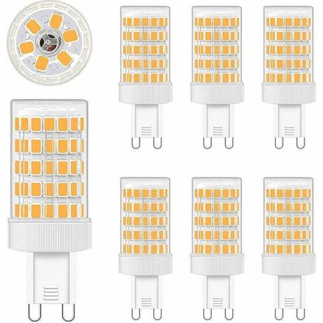 G9 LED 10W, Ampoules LED G9 Blanc Chaud 2700K Equivalence Incandescence 80W Lumière 900LM G9 Ampoules AC 220V Lumineux 360º Large Angle de Faisceau 862835 SMD Non Dimmable Lot de 6 [Classe énergétique (1/5)