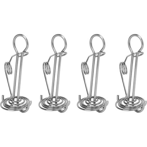 Lot de 4 ancrages pour auvent, tendeurs de corde, piquets d'ancrage en spirale pour terrasse, camping, bateau et randonnée. (1/5)