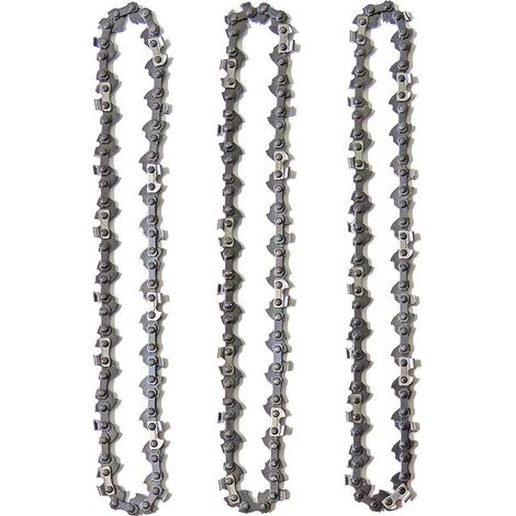 Set di 3 catene per motosega da 40 cm (16 piedi) – 56 maglie, 1,3 mm (3/8") – Basso contraccolpo per motoseghe fino a 42 cc (1/5)