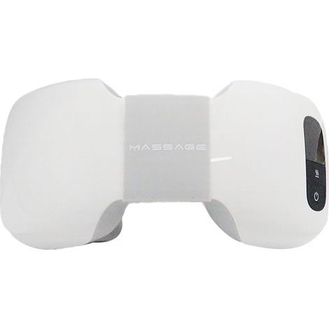 Collier de massage électrique 4 modes, bandoulière amovible, soulage fatigue et détend les muscles, appareil de massage pour dos et taille, blanc (1/5)