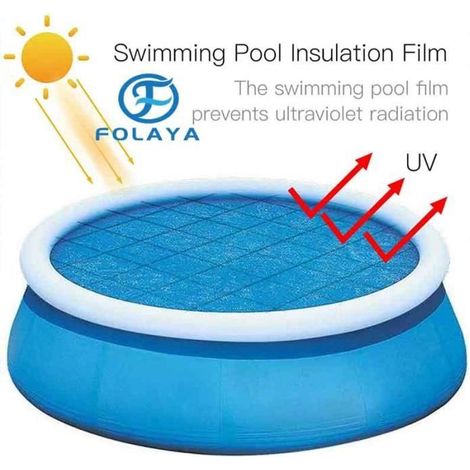 Bâche à Bulles - FOLAYA - Ø 240 cm - Protection UV - Durable - Évite l'accumulation de débris (1/3)