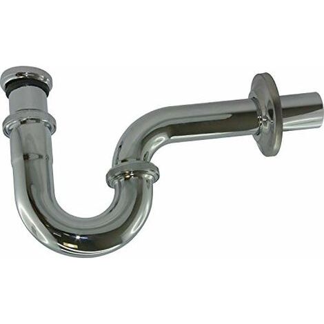 KLUDI Siphon tubulaire G 1 1/4, modèle standard, chrome, (1/4)