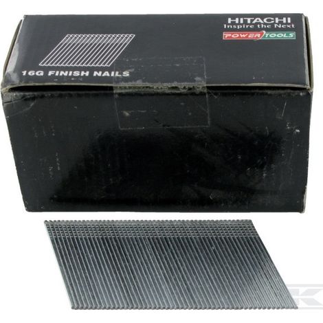 Pointes 50 mm 20° Gauge 16 Electrogalva boîte 2000 HIKOKI 705576