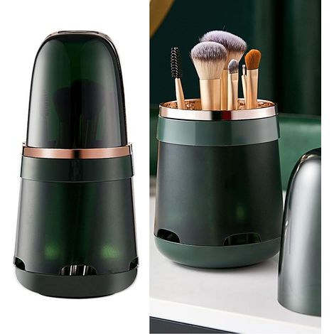 Boîte de rangement maquillage démontable pour pinceaux, coiffeuse professionnelle avec compartiments, design épuré (1/5)
