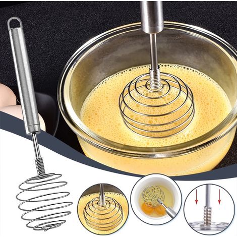 Boule en acier inoxydable printemps fouet à main beurre oeuf mélangeur avocat pomme de terre presse-purée manuel batteur mélangeurs cuisine outils de cuisson