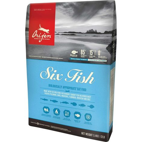 ORIJEN DRY 6 FISH CAT & KITTEN 5,4KG (1/2)