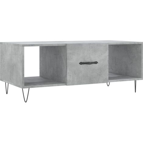Maison Exclusive - Couchtisch Betongrau 102x50x40 cm Holzwerkstof