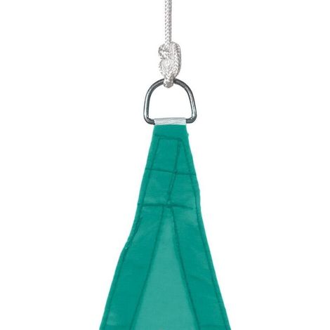 Hesperide – Voile d'ombrage triangulaire 4x4m en polyester émeraude – Déperlant et anti-UV – Installation facile avec cordes de 3m (1/5)