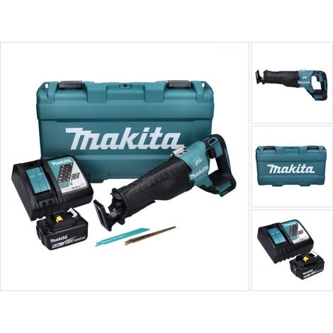 Sega circolare a batteria Makita DJR 187 RG1K 18 V Brushless + 1x batteria 6,0 Ah + caricabatterie + custodia