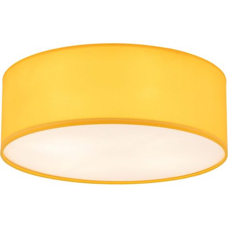 Lampe de plafond pour chambre d'enfant Tissu Métal E27 Blanc Jaune 4 flammes rondes Lampe de chambre d'enfant Plafond (1/5)