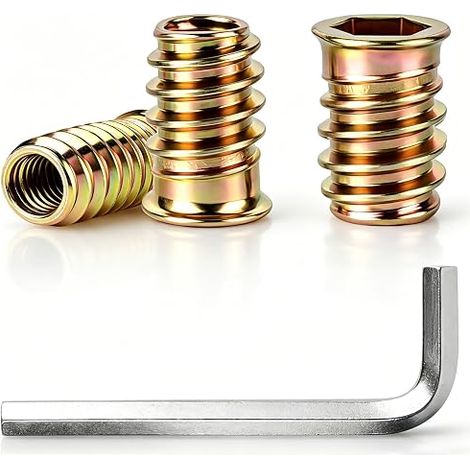 M6 x 16 mm Steel Sockets for Wood (1/5)