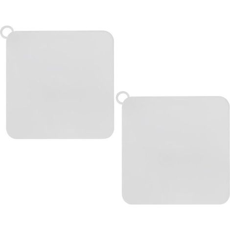 Set mit 2 universellen, geruchsneutralen Silikon-Abflussstopfen für Küche, Bad und Waschküche, durchscheinend, 12 cm