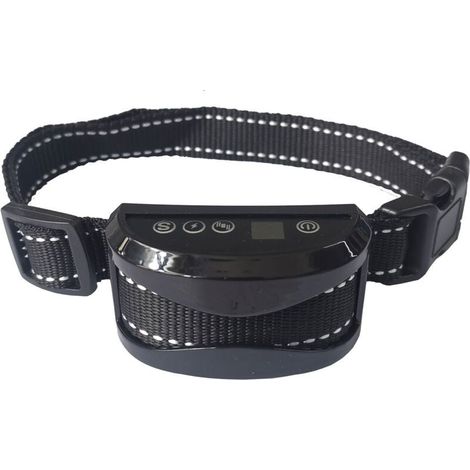 UlisemCollier anti-collier intelligent pour chien, collier de dressage rechargeable à ultrasons, collier de contrôle d'arrêt de chien à vibrations étanche (1/4)