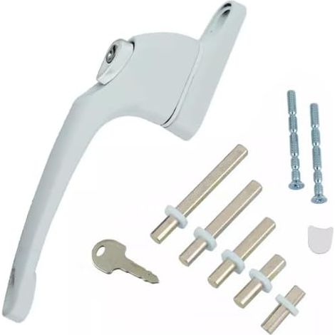 Serrures de fenêtre, aluminium multicolore(White)