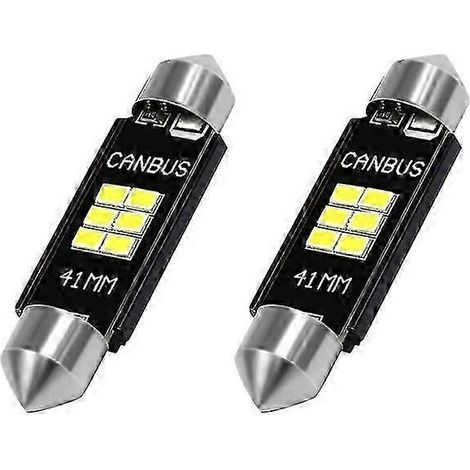 Ampoules LED 400 3020 à puce Canbus ultra-lumineuses, pour éclairage intérieur de voiture et plaque d'immatriculation, sans erreur (1/5)
