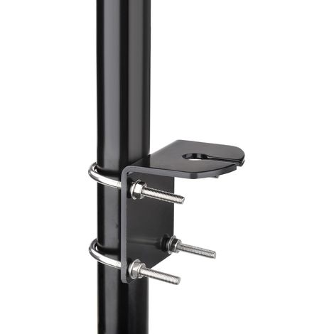 Support en L en Aluminium avec Boulon en U pour Montage sur Poteau Trou de 16 mm, Fixation Robuste Étanche pour Antennes, Stations Météorologiques, et Plus (1/4)