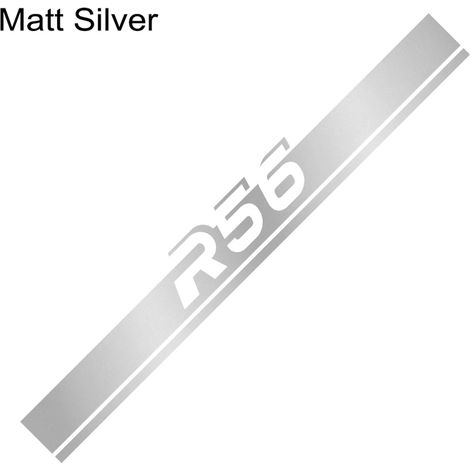 (Pour R57 - Argent mat) Bandes décoratives autocollantes pour capot de voiture, compatibles avec les accessoires de garniture de capot moteur Mini Cooper (1/5)
