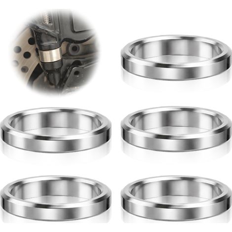 5 Pièces Entretoises en Acier Inoxydable 304 Rond,8 x 10 x 2mm,Non Filetée Douille Métallique Finition Lisse Rondelle Espacement Manchon pour M8 Vis Boulons Écrous (1/5)