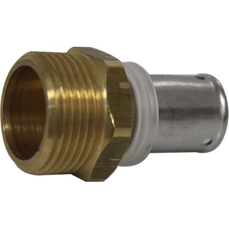 Raccord multicouche à sertir droit mâle (20/27) 3/4" - Ø16x2,0 - MULTIPEX (1/3)