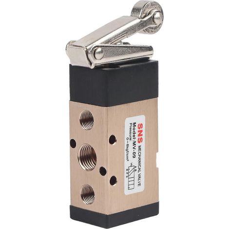 MV-09 Pneumatisches Umkehrventil, 2 Positionen, 5-Wege-Rollenhebel, mechanisches Ventil, 1/4 Zoll PT