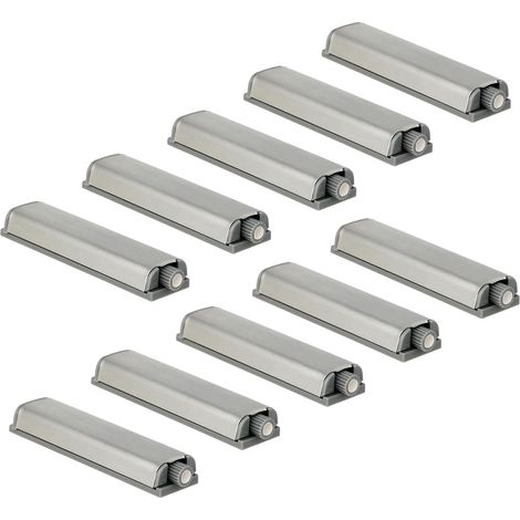 10 Pièces Poussoir Porte Placard - Push to Open - Plastique - Ouverture Facile Sans Poignée - Pour Portes d’Armoire, Meubles, Tiroirs, Vitrines (1/5)