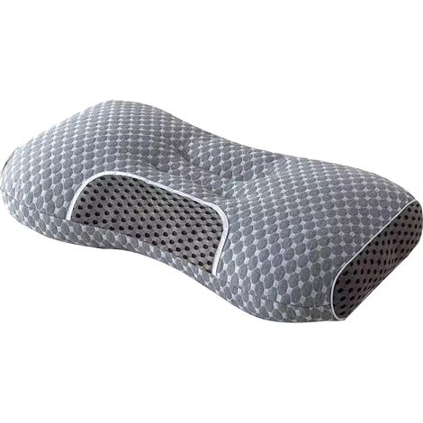 Oreiller Ergonomique, Oreiller de lit orthopédique à Contour Ergonomique réglable, Oreiller pour douleurs au Cou et aux épaules, Oreiller Cervical pour Toutes Les Positions de Sommeil (1/5)
