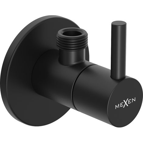 Mexen R2 válvula angular para grifo 1/2"x3/8", negro - 79972-70 (1/2)