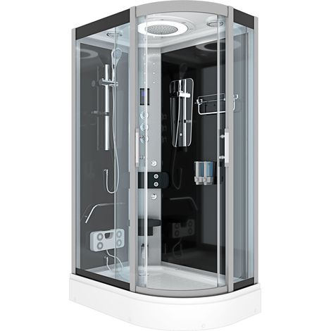Duschkabine Komplettdusche Fertigdusche Dusche D60-73T1R 80x120 cm ohne 2K Scheiben Versiegelung (1/5)