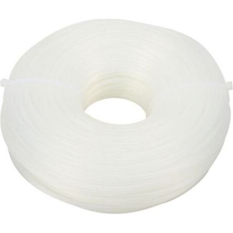 Corde de Tonte Ronde Blanche 2,65mm x 70m pour Tondeuse à Gazon - Compatible avec Tondeuses à Essence - Haute Qualité et Durabilité- (1/5)