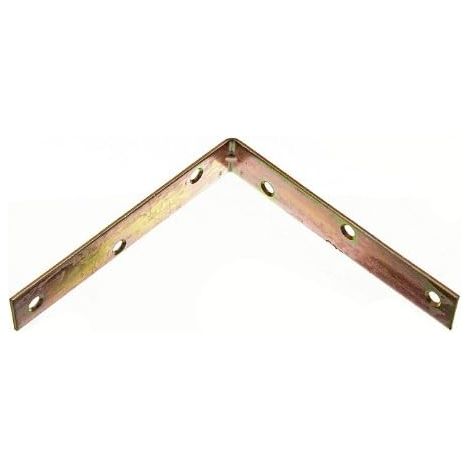 Lot de 10 équerres d'angle en forme de L en acier YZP 150 mm