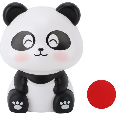 Ortviai Figurine Panda Solaire Nodulante BS226B en ABS avec Panneau Solaire Intégré pour Tableau de Bord Voiture, Bureau ou Restaurant (1/5)