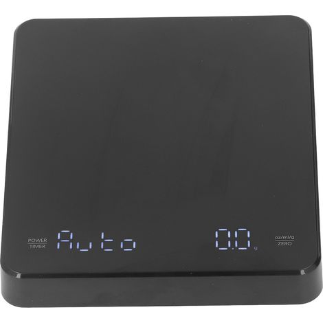 Kaffeewaage mit Timer, intelligent, wiederaufladbar, digital, 0,1 g, elektronische Tischwaage mit präziser Sekundenanzeige (1/5)